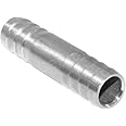 Beduan Stainless Steel 1" Hose Barb Splicer Mender Round Union Coupler Fitting