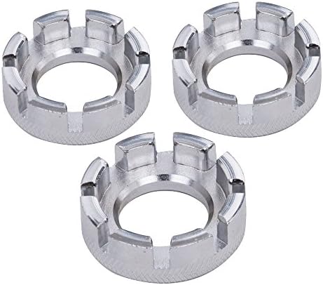 Bicycle Wheel Spoke Wrench, Ankoow 3Pcs Universal Mini 8 Way Repair Tool 6 Sizes in One Mountain Bike Spoke Nipple Key Adjuster Tool Kit Cr-Mo Steel Wheel Rim Spanner