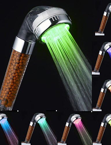 BIAN-0.5 Brand New Anion SPA Head Shower Handheld Water-saving Bath Shower Nozzle Sprinkler Sprayer Filter Transparent