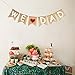 Burlap We Love Dad Banner Garland | Rustic Fathers Day Decorations | Fathers Day Gift from Son and Daughter | Fathers Day Party Supplies Family Photo Props