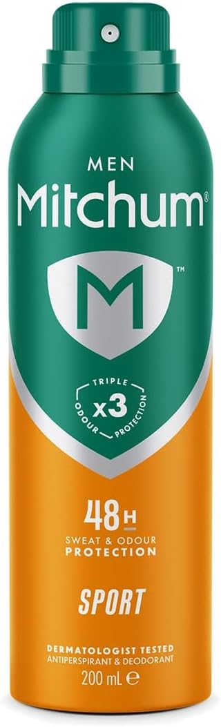 Mitchum Men Triple Odor Defense 48HR Aerosol Deodorant Sport 200 ml
