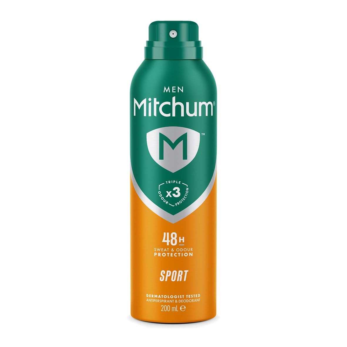 Mitchum Men Triple Odor Defense 48HR Protection Aerosol Deodorant & Anti-Perspirant, Sport, 200 ml