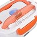 Yescom 1.5L Heated Electric Lunch Box 12V 24V 110V Car Truck Food Warmer Food Grade 304 Stainless Steel Container Portable Lunch Heater with Bag Orange