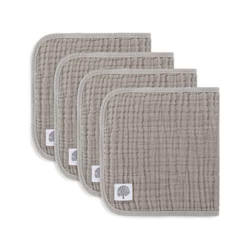 Parker Baby 4 Pack Muslin Burp Cloths