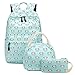abshoo Lightweight Cute Panda Backpacks for Girls School Backpacks With Lunch Bag (3pc Panda Teal)