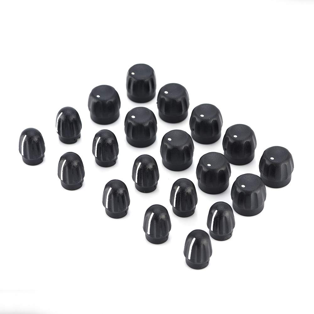 ciciglow Walkie Talkie Rplacement Knob, Including 10pcs Volume Knobs and 10pcs Channel Selector Knobs Accessories For