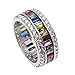 Wedding Ring for Women Mother's Day Multicolor Ring Jewelry for Mom Her Band Ring Size 6 7 8 9 10 11 12