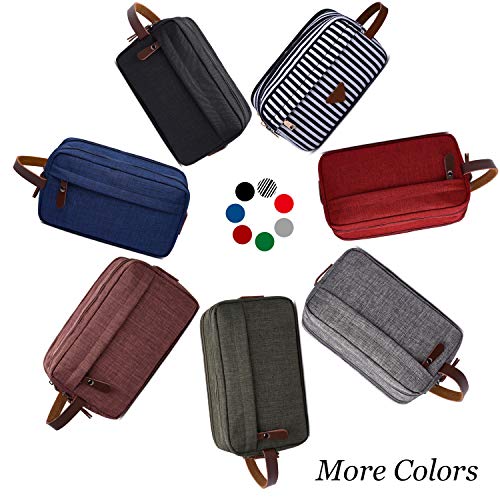 Men's Toiletry Bag Travel Dopp Kit Bathroom Shaving Organizer for Toiletries (Blue) - Thumbnail 6