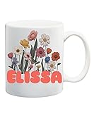 Wildflowers Mug,personalized Mug,personalized Name