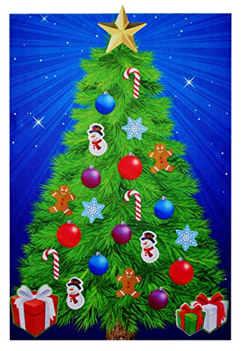 Little Folk Visuals 26 Piece DIY Starry Night Felt Christmas Tree