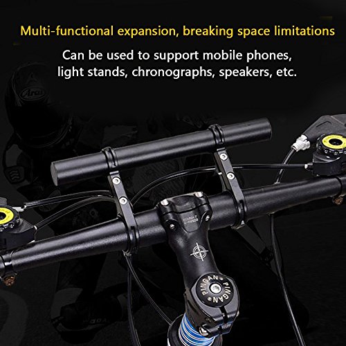 Bike Handlebar Extender- Include Hex Wrench- Carbon Fiber Bicycle Handlebars Extensions Speedometer Phone Holder Stroller Handle Extension Bikes Light Mount Extenders Clamp