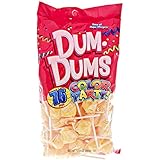 Yellow Dum Dums Color Party - Cream Soda Flavored - 75 Count Bag - 12.8 ounces - Includes Free How To Build a Candy Buffet Guide