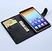 Ultra Slim Flip Bracket Case for Lenovo S8, Premium Soft PU Leather [ Wallet ] Case Cover for Lenovo S8 S898T (Wallet - Black)
