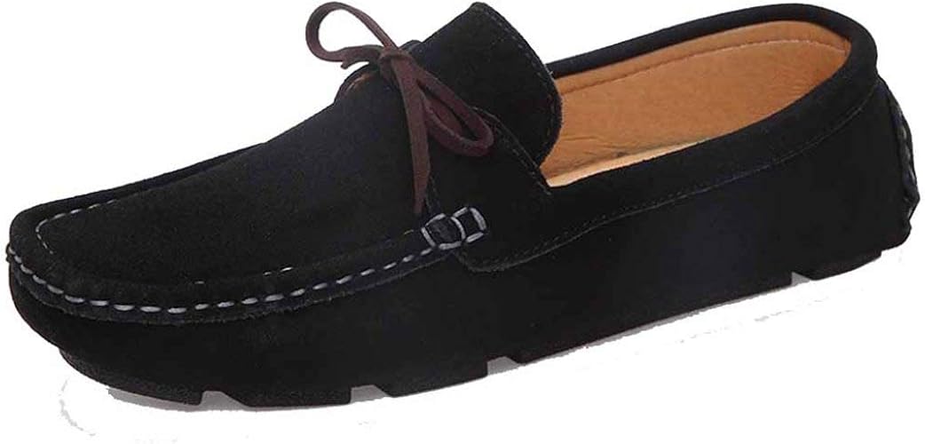 ladies black moccasin shoes