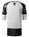 URBANCREWS Mens Hipster Hip Hop High-Low Crewneck Longline T-shirt