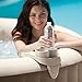 Intex PureSpa Removable Slip-Resistant Hot Tub Spa Seat (2 Pack) & Cup Holder/Refreshment Tray Accessory
