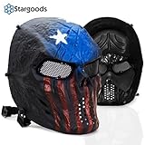 Stargoods Skeleton AirSoft Tactical Mask - Metal Mesh Paintball, BB Gun & CS Games - America