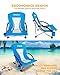 KingCamp Ultralight Compact Portable Low Back Beach Chairs for Adults with Cup Holder,Carrying Bag,Padded Armrest for Outdoor Sand Picnic Lawn Concert Traveling Festival