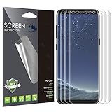 [3 PACK] Samsung Galaxy S8 Plus Screen Protector (Case Friendly), LK [Full Coverage] PET Soft Flexible TPU film with Lifetime Replacement Warranty