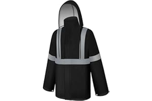 Uno Mejor Rain Jacket, High Visibility Rain Coat, Waterproof Raincoat with Hood, Lightweight Rain Suit for Outdoor Activities, Rain Ponchos for Adults Reusable, Men Women, Black T, S-M