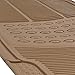 Motor Trend FlexTough Rubber Floor Mats for Car & SUV - 100% Odorless & All Weather Heavy Duty (Tan Beige)