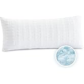 Meoflaw Cooling Pillows for Sleeping Body Size,Shredded Memory Foam Bed Pillow with Double Sided Material Pillow Case,Adjustable Loft-Slow Rebound Body Pillow for Side & Back Sleeper