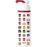 Simple Modern Water Bottle with Straw Lid | Marvel Spider-man 18oz Stainless Steel Cup Insulated Tumbler for Boys, Girls, School | Spidey Friends Unite
