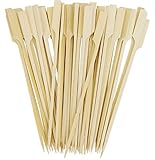 6 Inch Oriental Creations Wooden Bamboo Picks Paddle Skewers Pack Of 100