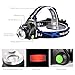 AKDSteel LED Headlamp 3 Modes Waterproof Zoomable 1000 Lumins Hands-Free Light with Rechargeable Batteries, Wall Charger, Car Charger and USB Cable for Camping, Hiking, Biking, Running, Hunting