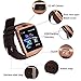 DZ09 Bluetooth Smart Watch - Aeifond Touch Screen Smart Wrist Watch Smartwatch Fitness Tracker with Camera Pedometer SIM TF Card Slot Compatible Samsung Android iPhone iOS for Kids Women Men (Gold)