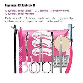 Tweezers And Scissors Set Aoohe For Eyebrows Shaping With A Case