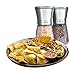 Best Salt and Pepper Grinder Set - Premium Brushed Stainless Steel - Easy to Refill and Adjustable Coarseness - Elegant Spice Mill Pair - Kitchen to Table Use - Modern Design Shakers(Set of 2) by IBBM
