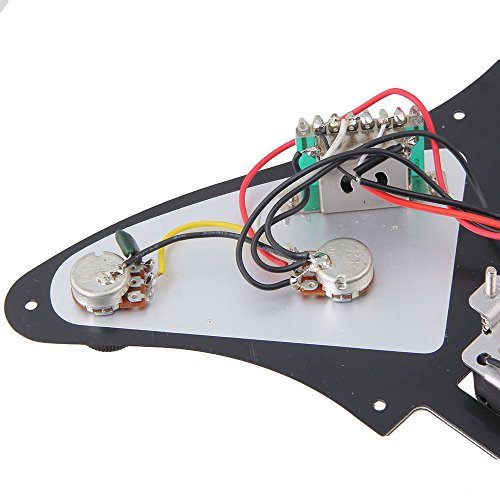 BQLZR Black Loaded HH Pickguard Dual Humbuckers for Electric guitar