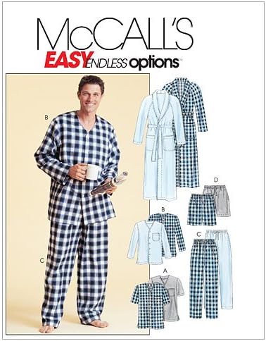 McCall's Patterns M4244 Men's Robe, Belt, Tops, Pants and Shorts, Size Y (SM-MED-LRG)