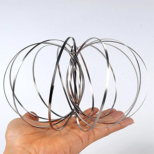 image for GZQ Fun Toys Flow Rings Kinetic Spring Toy Sculpture Ring Game Educati