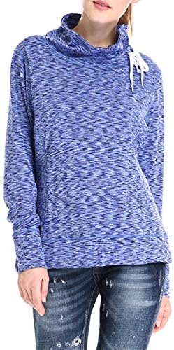 Girl2Queen Funnel Neck Hoodie Lightweight Sportswear Sweatshirts for Women