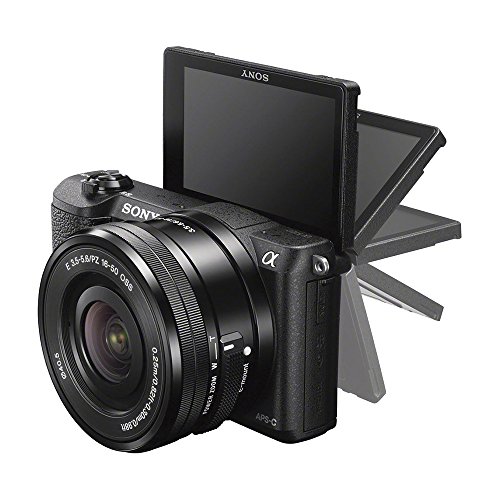 Sony Alpha a5100 24.3MP HD 1080p Mirrorless Digital Camera with 16-50mm Lens (Black Essential Kit) - Sony