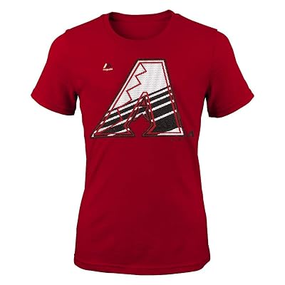 Outerstuff Arizona Diamondbacks Majestic MLB Little Girls Red Winners Train T-Shirt