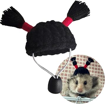 Amazon Oncpcare ハムスターの帽子 かつら 可愛い ダブルテール お下げ 手織り帽子 女の子になる ハムスター 爬虫類 小動物用 調整可能 コスプレ 誕生日 ハロウィン お出かけ 変身装飾 ぼうし Oncpcare 小動物 通販