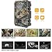 ZenNutt HD Game & Trail Camera 8 MP 720P Low Glow Infrared Night Vision Motion Activated Wildlife Deer Hunting Cameras with Full Color Day Images & IP54 Water Protected Design & Time Stamp
