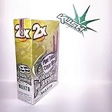 Double Platinum Wraps 2x Mojito Flavor Box of 25 Packs - Limited Edition Kush Sticker