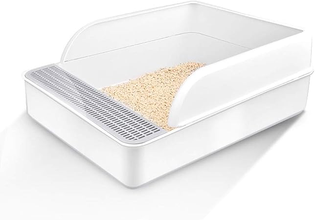 Bandeja Semicerrada Banco De Almacenamiento para Lavabo De Gato