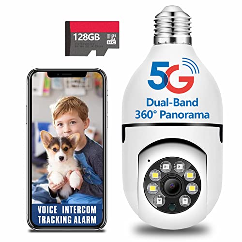 Light Bulb Security Camera Outdoor Wireless WiFi ,Light Bulb