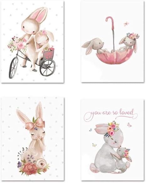 bunny prints for nursery