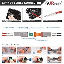 JRready ST6327-3 3 Pin Deutsch DT Gray