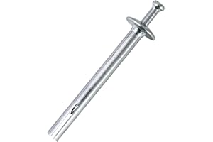 Bueyfolt 1/4-in x 2.2-in Concrete Nail Drive Anchors, 1/4" x 2.2" Hammer Drive Nail in Anchor (100-Pack)