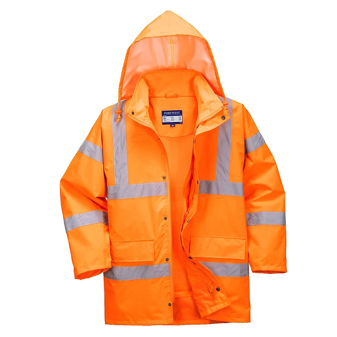 Portwest Hi-Vis Breathable Jacket, Size: M, Colour: Orange, RT60ORRM