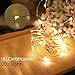 String lights 33ft 100 LEDs, Furnizone Dimmable With Remote Control Waterproof Warm White Battery Operated Outdoor Indoor Bedroom