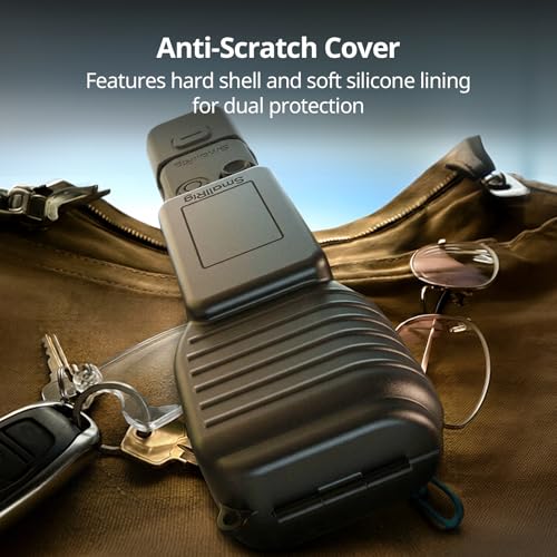 SMALLRIG Kit de funda protectora para DJI Osmo Pocket 4, carcasa rígida y de silicona 2 en 1, carcasa protectora integrada para el gimbal, antitorsión, con correa para la muñeca - 6005