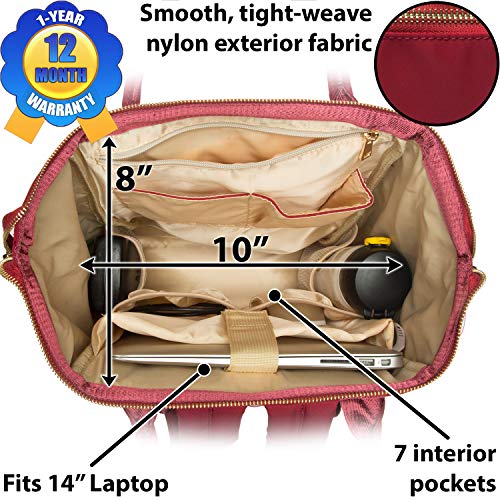 Lily & Drew Casual Travel Daypack School Backpack for Men Women and 14